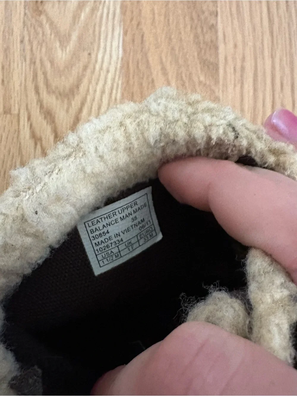 Clarks Brown Kids Lace-Up Shearling-Trim Boots Sz 1.5 Brown Leather